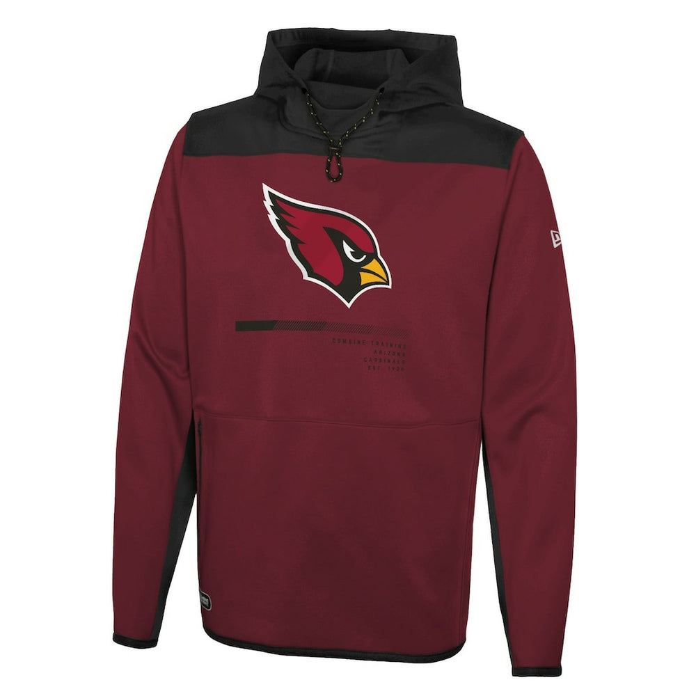 Arizona Cardinals New Era Combine Authentic Hard Hitter Pullover Hoodie - Cardinal cheap