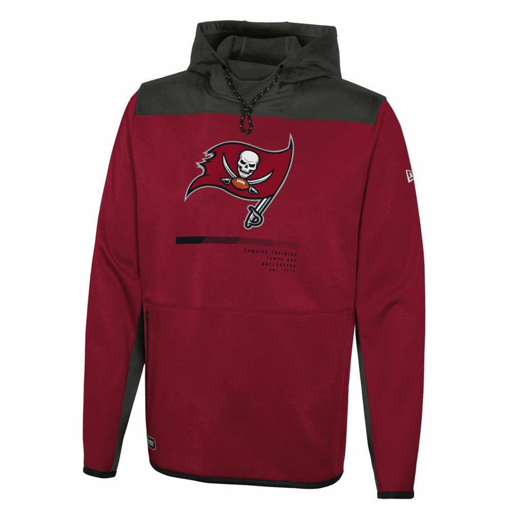 Tampa Bay Buccaneers New Era Combine Authentic Hard Hitter Pullover Hoodie - Red sale