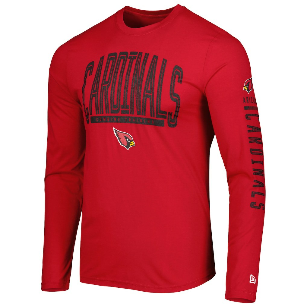Arizona Cardinals New Era Combine Authentic Home Stadium Long Sleeve T-Shirt - Cardinal on sale