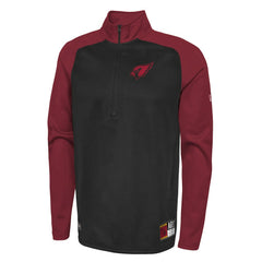 Arizona Cardinals New Era Combine Authentic O-Line Raglan Half-Zip Jacket - Black discount