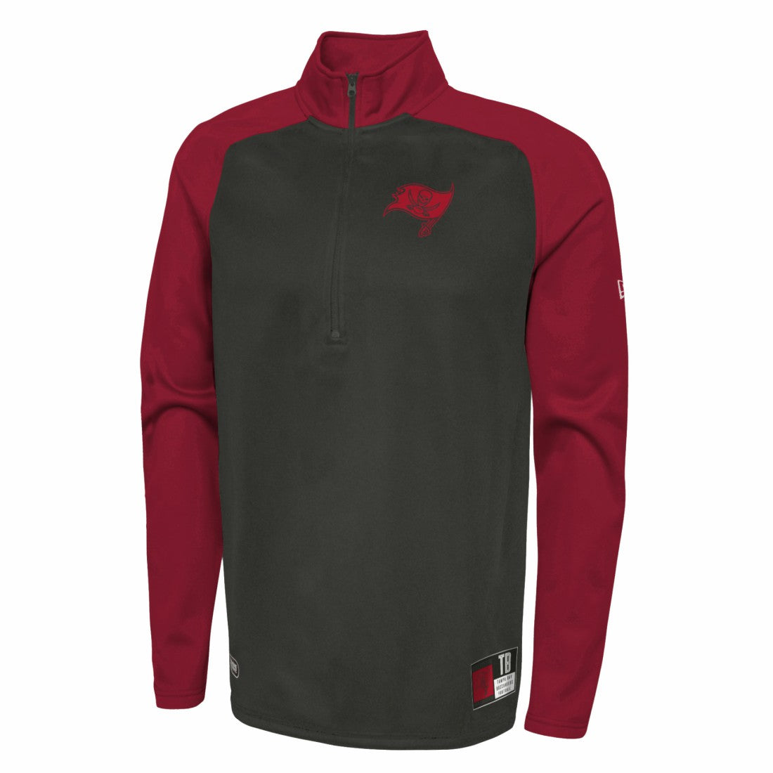 Tampa Bay Buccaneers New Era Combine Authentic O-Line Raglan Half-Zip Jacket - Black outlet