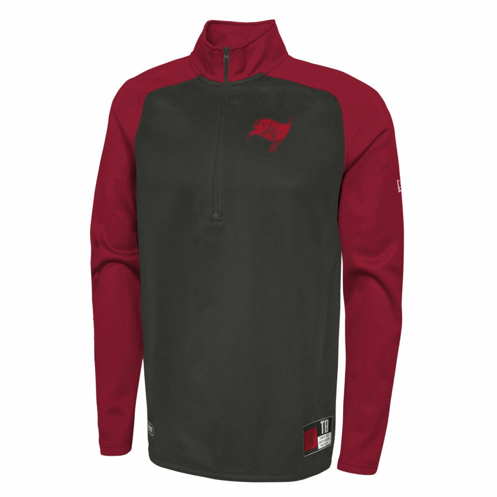 Tampa Bay Buccaneers New Era Combine Authentic O-Line Raglan Half-Zip Jacket - Black outlet