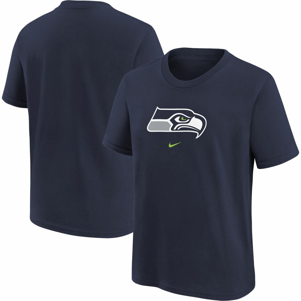 Seattle Seahawks Youth Logo T-Shirt - Navy for sale