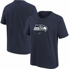 Seattle Seahawks Youth Logo T-Shirt - Navy for sale