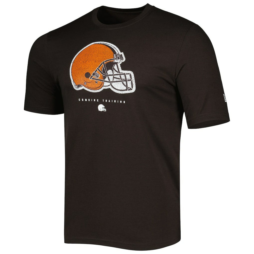 Cleveland Browns New Era Combine Authentic Ball Logo T-Shirt - Brown sale