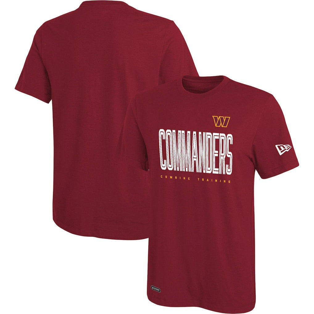 Washington Commanders New Era Combine Authentic Training Huddle Up T-Shirt - Burgundy on sale