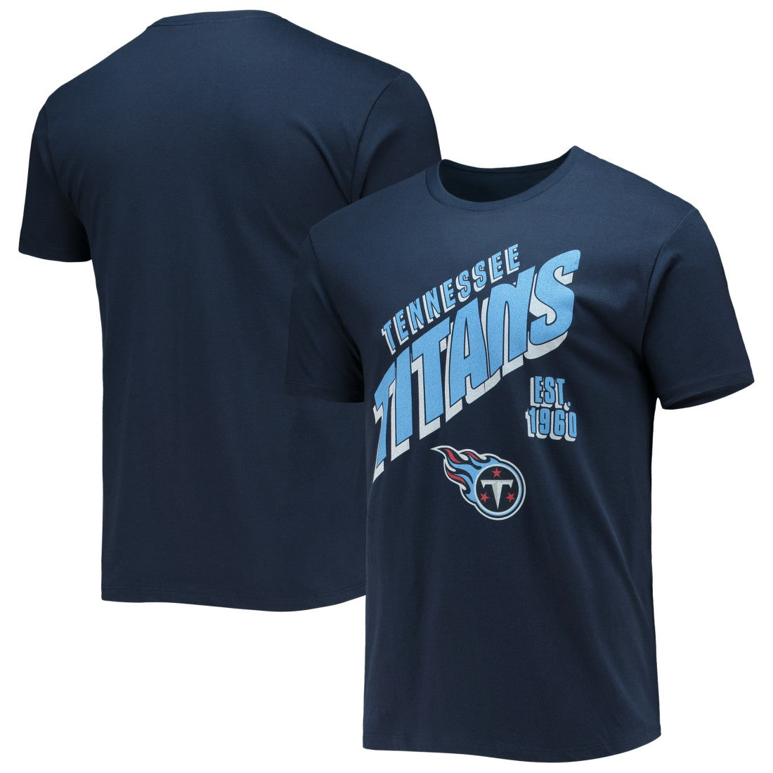 Tennessee Titans Junk Food Slant T-Shirt - Navy outlet