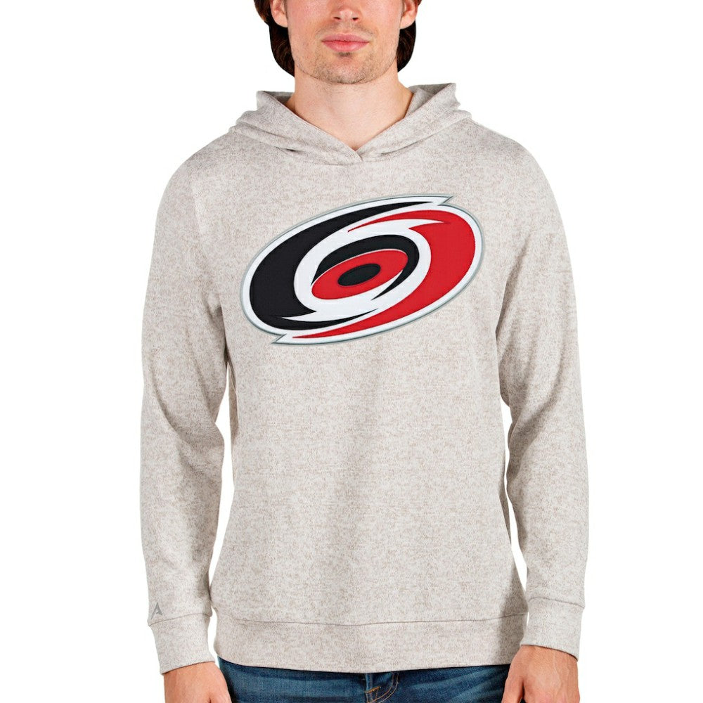 Carolina Hurricanes Antigua Absolute Pullover Hoodie - Oatmeal Hoodies
