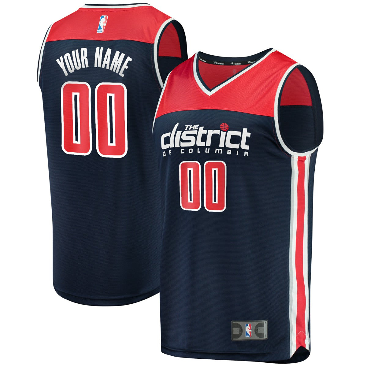 Washington Wizards Fast Break Replica Custom Jersey Navy - Statement Edition shop