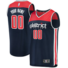 Washington Wizards Fast Break Replica Custom Jersey Navy - Statement Edition shop