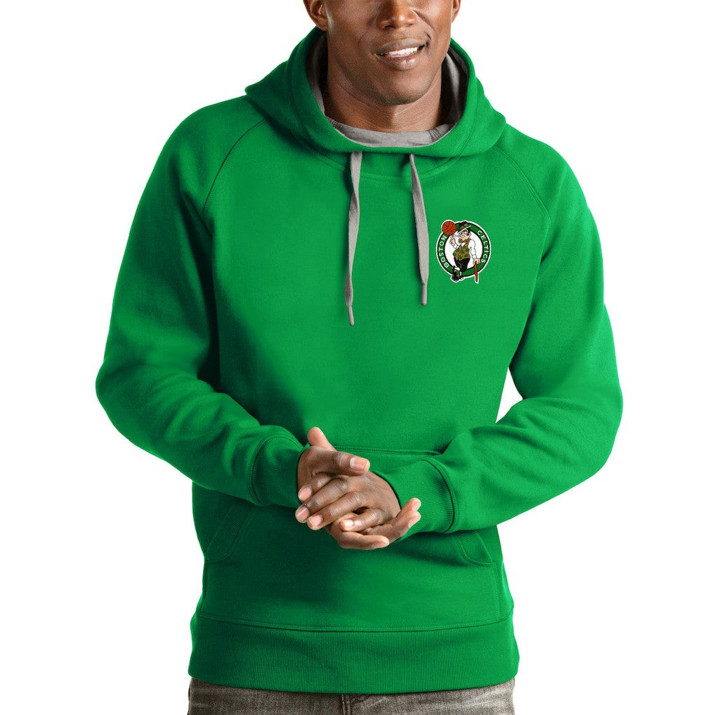 Boston Celtics Antigua Victory Pullover Hoodie - Kelly Green discount