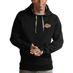Los Angeles Lakers Antigua Victory Pullover Hoodie - Black cheap