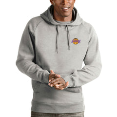 Los Angeles Lakers Antigua Victory Pullover Hoodie - Heathered Gray shop