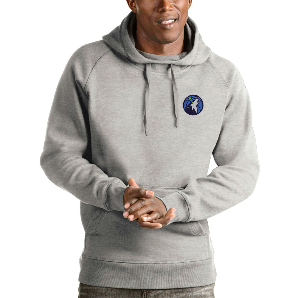 Minnesota Timberwolves Antigua Victory Pullover Hoodie - Heathered Gray shop