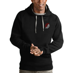 Portland Trail Blazers Antigua Victory Pullover Hoodie - Black on sale