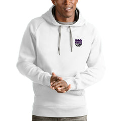 Sacramento Kings Antigua Victory Pullover Hoodie - White discount
