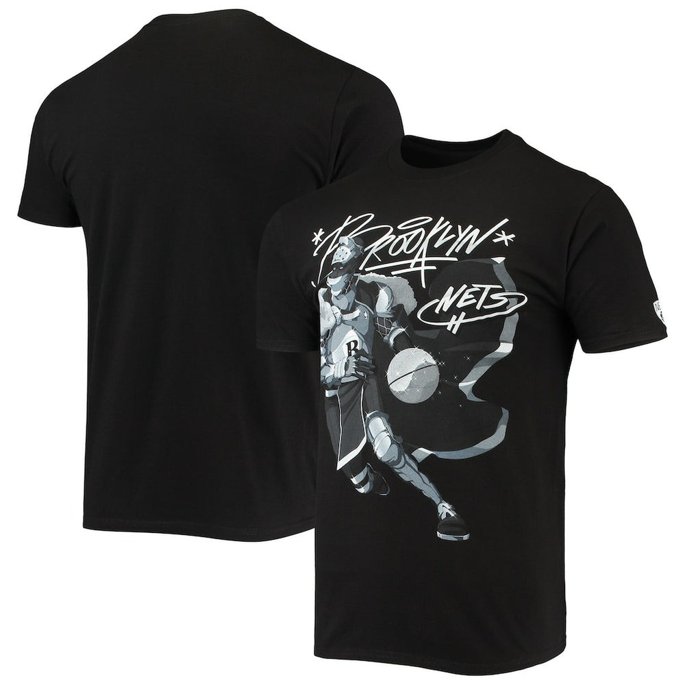 Brooklyn Nets NBA x McFlyy Identify Artist Series T-Shirt - Black on sale