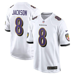 Lamar Jackson Baltimore Ravens Game Jersey - White sale