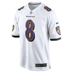 Lamar Jackson Baltimore Ravens Game Jersey - White sale