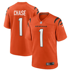 Ja'Marr Chase Cincinnati Bengals Alternate Game Jersey - Orange cheap