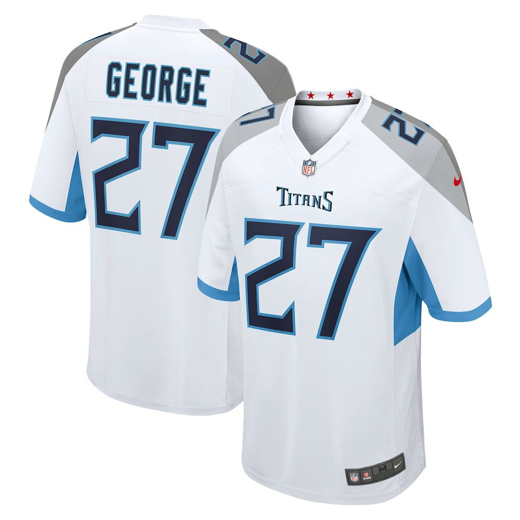 Eddie George Tennessee Titans Retired Player Game Jersey - White on sale