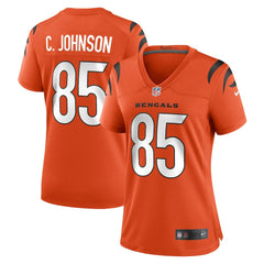 Chad Johnson Cincinnati Bengals Women's Retired Game Jersey - Orange on sale