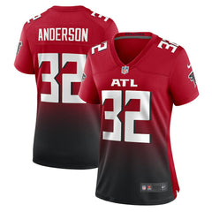 Jamal Anderson Atlanta Falcons Women's Retired Game Jersey - Red online