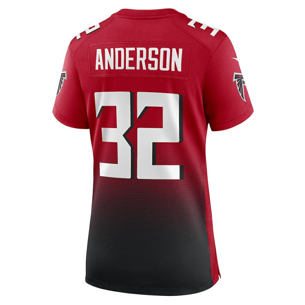 Jamal Anderson Atlanta Falcons Women's Retired Game Jersey - Red online