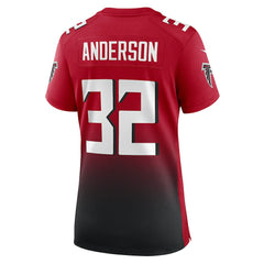 Jamal Anderson Atlanta Falcons Women's Retired Game Jersey - Red online