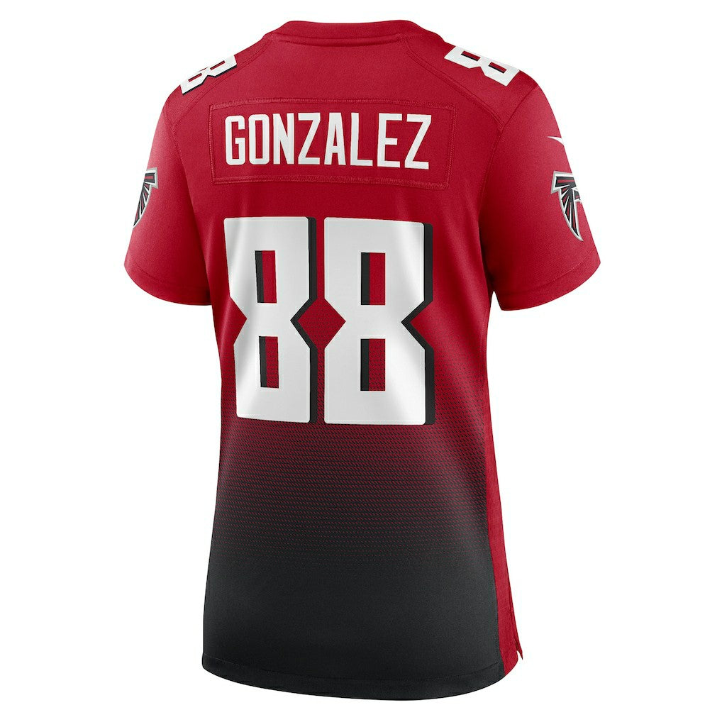 Tony Gonzalez Atlanta Falcons Women's Retired Game Jersey - Red on sale
