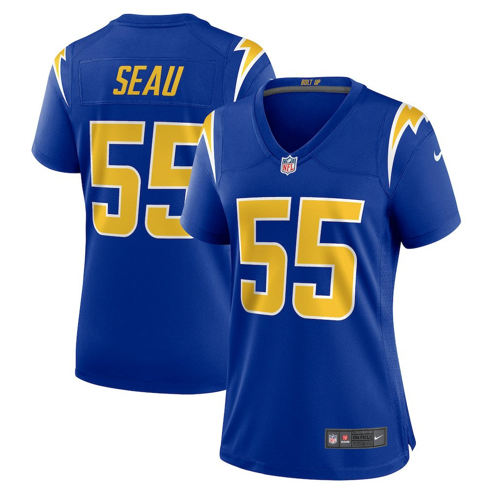 Junior Seau Los Angeles Chargers Women's Retired Game Jersey - Royal for sale