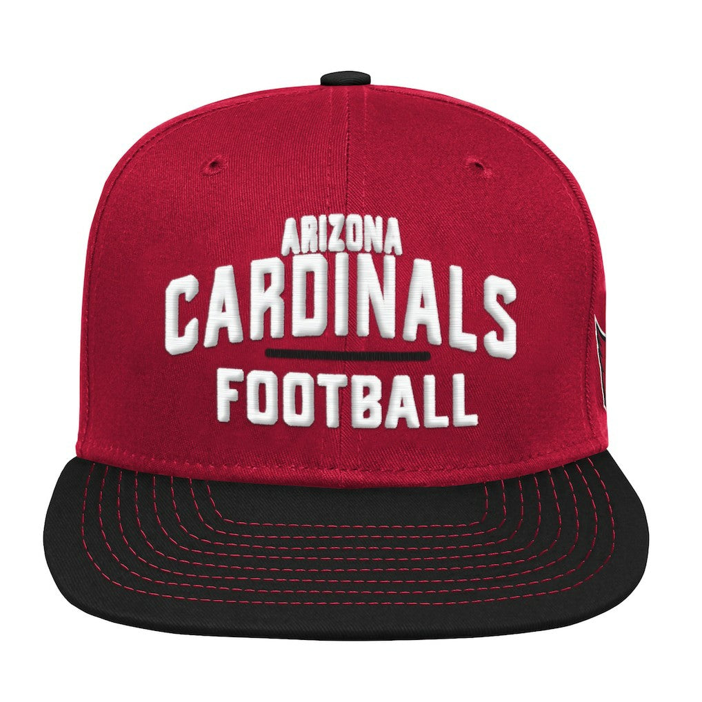 Arizona Cardinals Youth Lock Up Snapback Hat - Cardinal/Black on sale