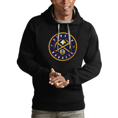 Denver Nuggets Antigua Logo Victory Pullover Hoodie sale - Black sale