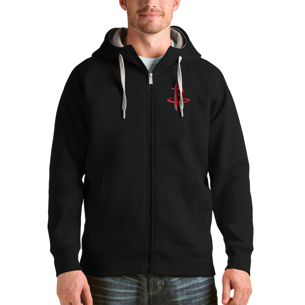 Houston Rockets Antigua Logo Victory Full-Zip Hoodie sale - Black cheap