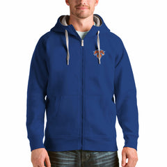 New York Knicks Antigua Logo Victory Full-Zip Hoodie - Royal on sale