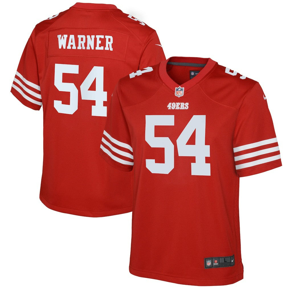 Fred Warner San Francisco 49ers Youth Game Jersey - Scarlet online
