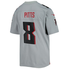 Kyle Pitts Atlanta Falcons Youth Inverted Game Jersey - Gray on sale