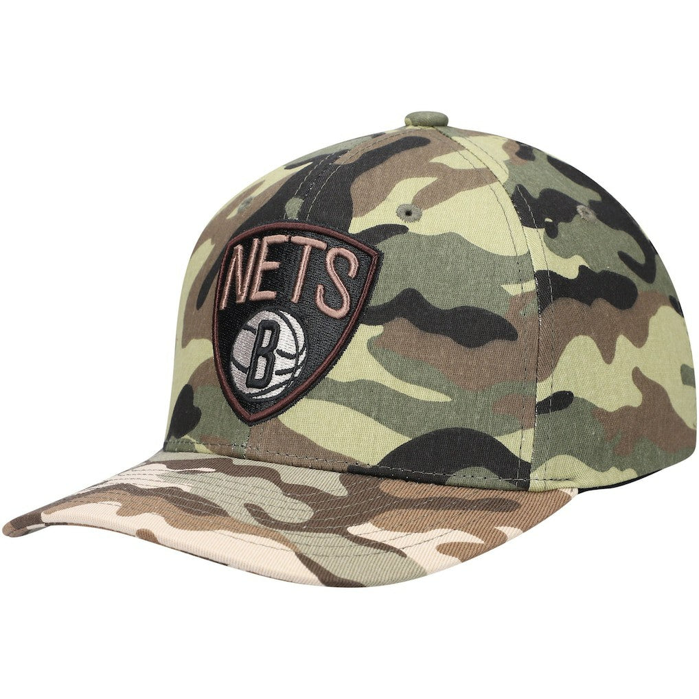 Brooklyn Nets Woodland Desert Snapback Hat - Camo discount