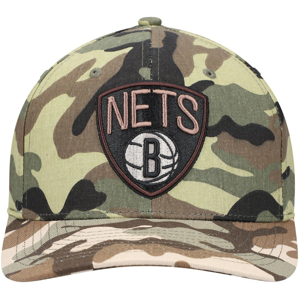Brooklyn Nets Woodland Desert Snapback Hat - Camo discount
