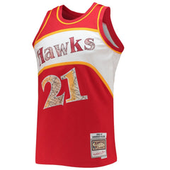 Dominique Wilkins Atlanta Hawks 1986/87 Hardwood Classics NBA 75th Anniversary Diamond Swingman Jersey - Red discount