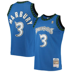 Stephon Marbury Minnesota Timberwolves 1996/97 Hardwood Classics Swingman Jersey - Blue shop