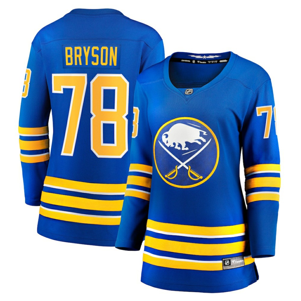 Jacob Bryson Buffalo Sabres Fanatics Women's Home Breakaway Player Jersey - Royal Jerseys