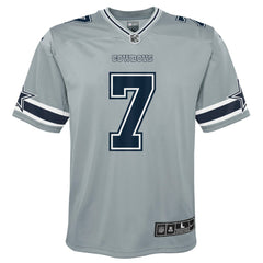 Trevon Diggs Dallas Cowboys Youth Inverted Game Jersey - Silver cheap