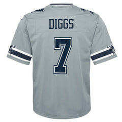 Trevon Diggs Dallas Cowboys Youth Inverted Game Jersey - Silver cheap