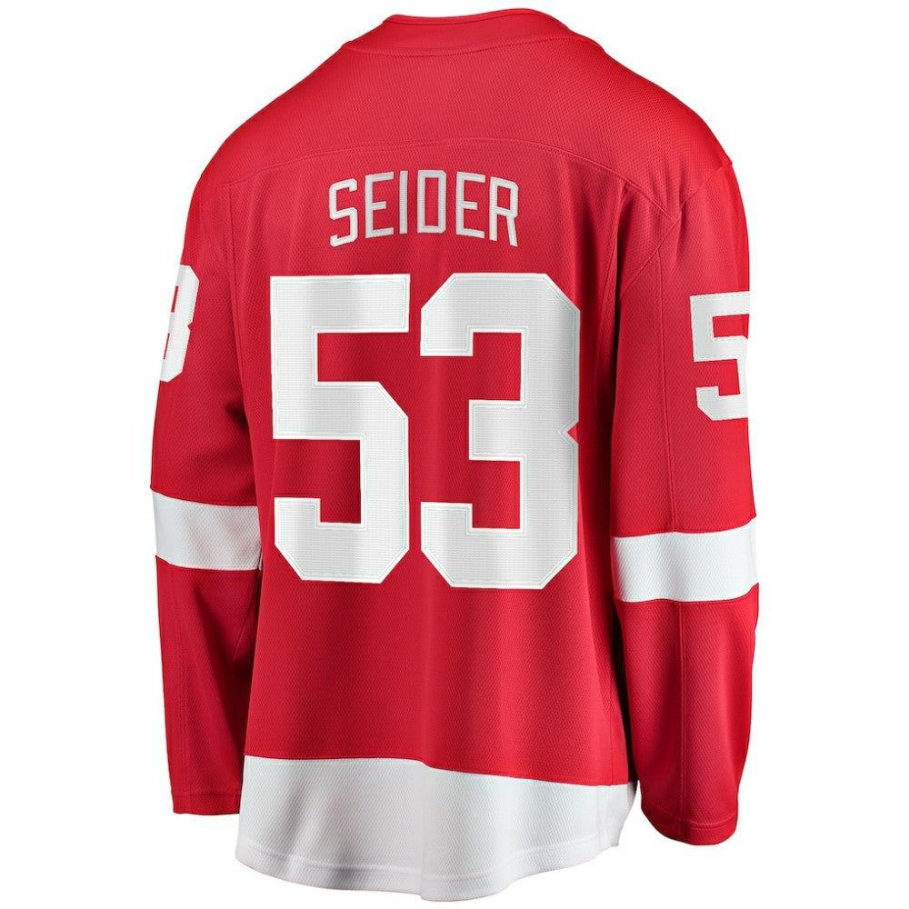 Moritz Seider Detroit Red Wings Fanatics Home Breakaway Player Jersey - Red Jerseys