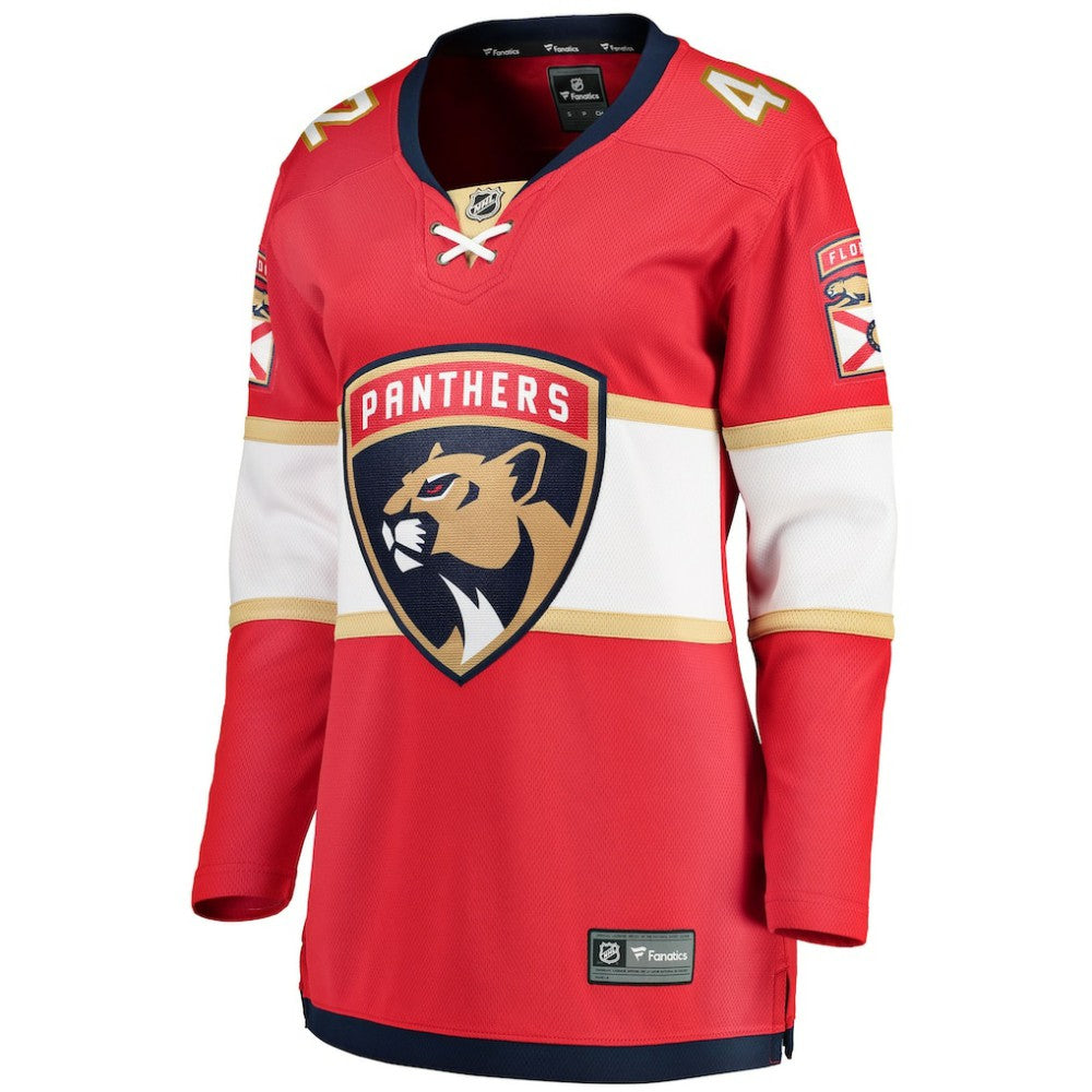 Gustav Forsling Florida Panthers Fanatics Women's Home Breakaway Player Jersey - Red Jerseys