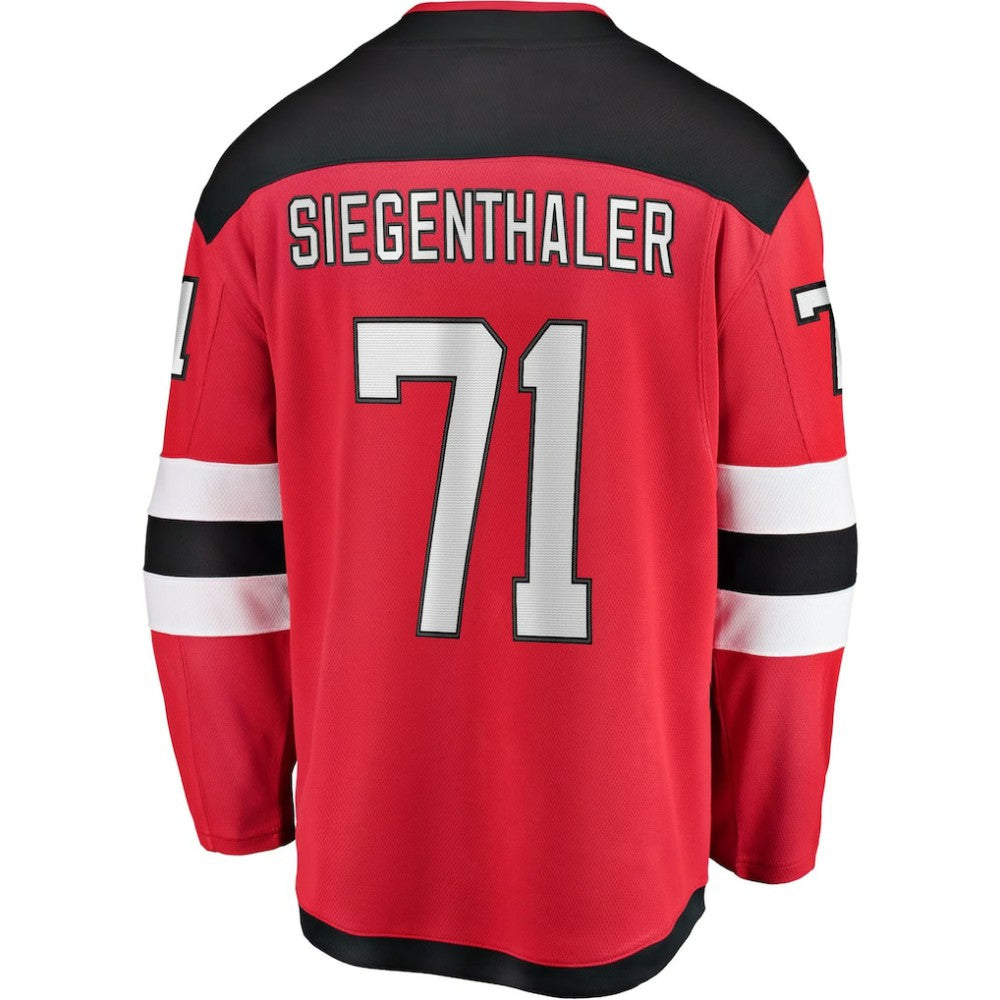 Jonas Siegenthaler New Jersey Devils Fanatics Home Breakaway Player Jersey - Red Jerseys