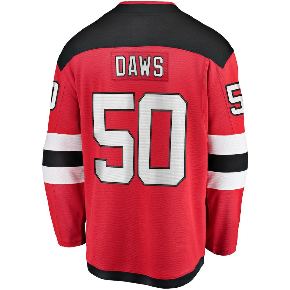 Nico Daws New Jersey Devils Fanatics Home Breakaway Player Jersey - Red Jerseys