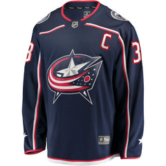 Boone Jenner Columbus Blue Jackets Home Captain Patch Breakaway Player Jersey - Navy Jerseys