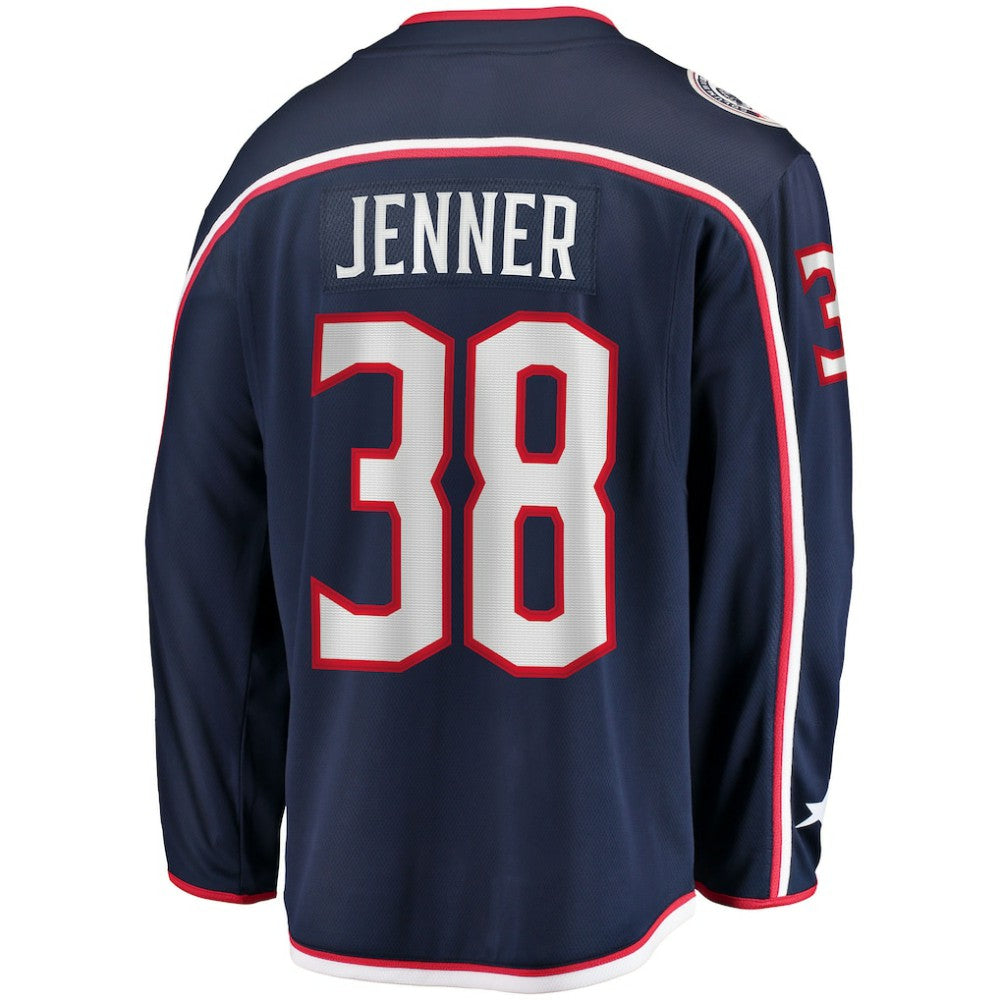 Boone Jenner Columbus Blue Jackets Home Captain Patch Breakaway Player Jersey - Navy Jerseys